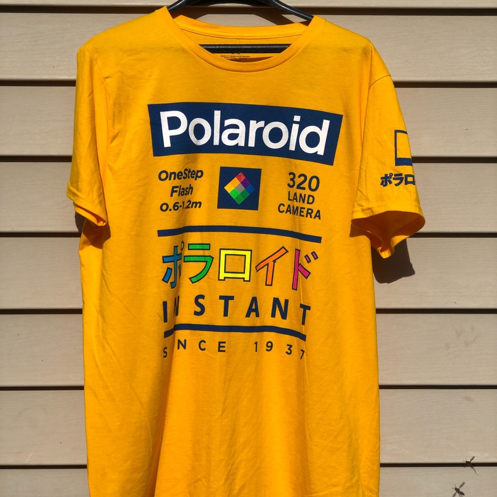 Polaroid - Yellow 1937 T Shirt Men’s Large